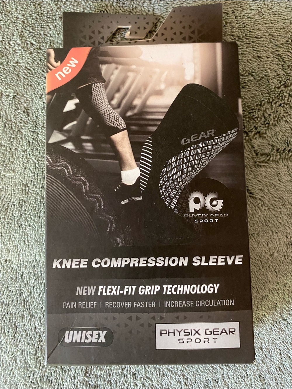 Black Knee Compression Sleeve - Unisex Support